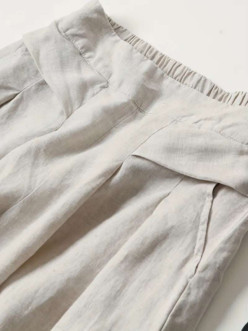 Anina - Linen Wide Leg Pant