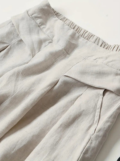 Anina - Linen Wide Leg Pant
