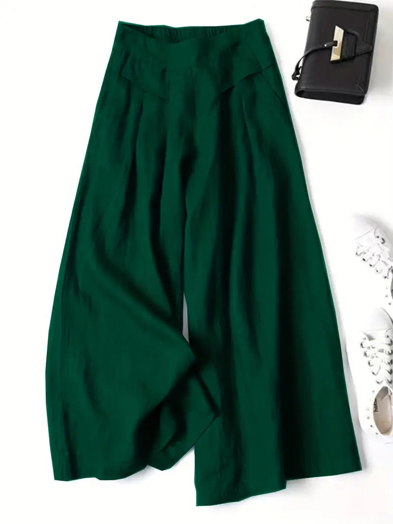 Anina - Linen Wide Leg Pant