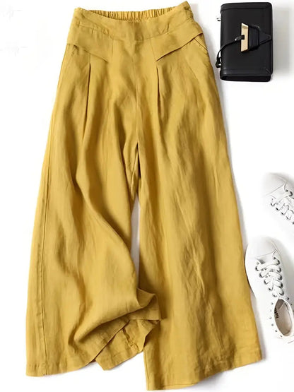 Anina - Linen Wide Leg Pant