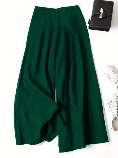 Anina - Linen Wide Leg Pant