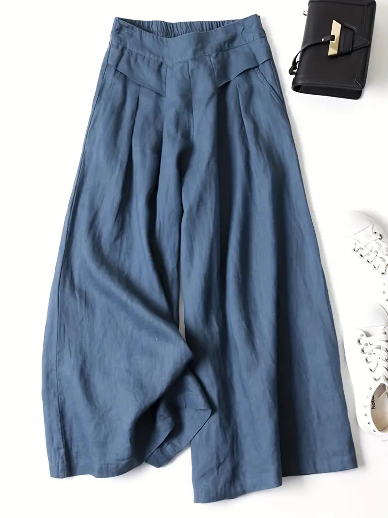 Anina - Linen Wide Leg Pant